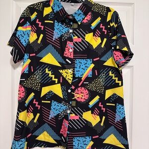 Colorful Geometric unisex Shirt 80’s